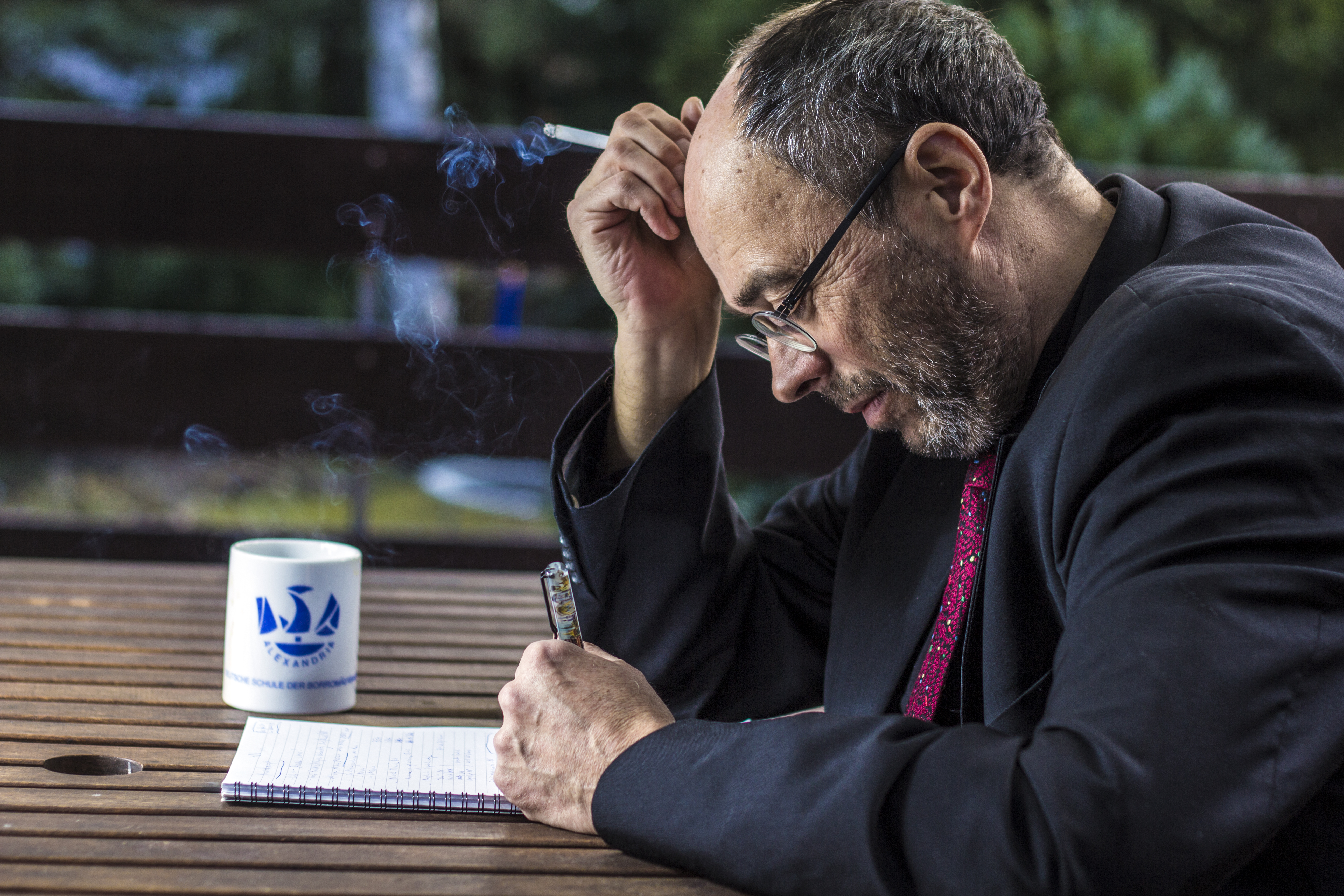 Michael Kleeberg lesend