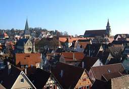 Die Universitätsstadt Tübingen am Neckar