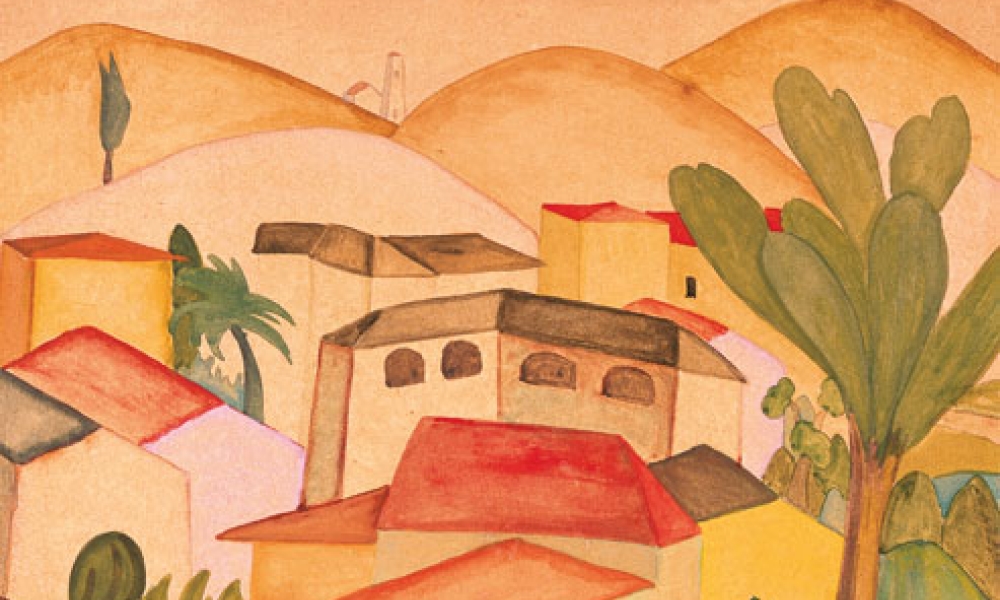 Tessiner Bergdorf, Aquarell 1920