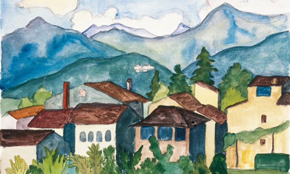 Parzallo, Aquarell 21.08.1924