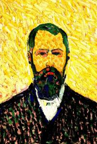 Cuno Amiet Selbstbildnis in Gelb (Ausschnitt) Öl 1907