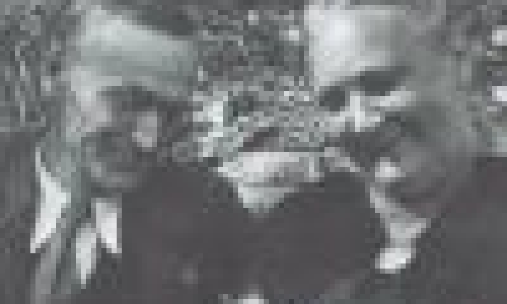 Hermann Hesse mit seiner Schwester Adele Gundert 1946 Foto: Martin Hesse