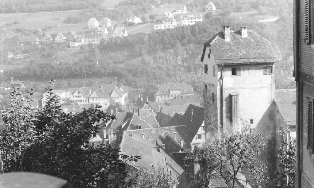 Hinter dem Langen, Blick zum Steinhaus, Palais Vischer, Kapellenberg (© Martin Hesse Erben)