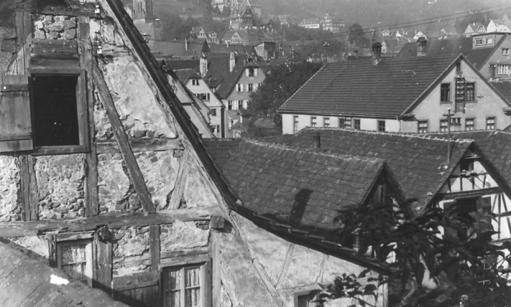 Blick auf die Innenstadt mit der Kirche (links oben) (© Martin Hesse Erben)