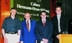 Die Preisträger mit Prof. Drs. Bernhard Zeller